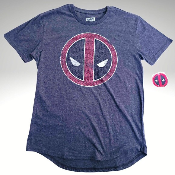 Marvel Men's Deadpool Charcoal Tee Shirt New with Tags Size Large - Picture 2 of 4